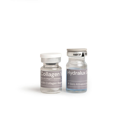 Fiale RH Collagen e Hydralux Serum Medea – trattamento combinato viso idratante, rimpolpante e anti età